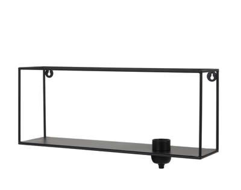 SHELF WALL LAMP BLACK 50