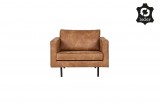 BERLIN SOFA RECYCLE LEATHER COGNAC 277 - CONTEMPORARY SOFA