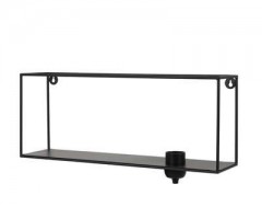 SHELF WALL LAMP BLACK 50 - WALL LAMPS